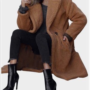 Nine West Teddy Bear Coat, reversible, long
